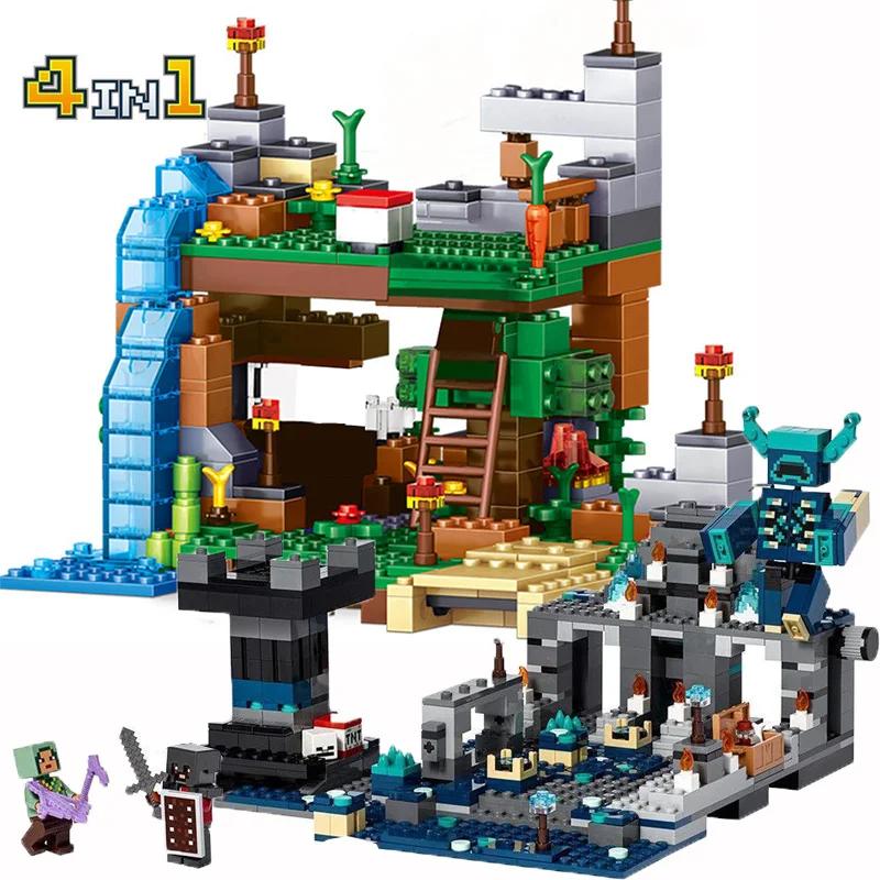 My Worlds Cross Whistle The Sword Outpost Compatible 21246 Dark World Building Brick Model Building Toy Kids Birthday Gift Toys