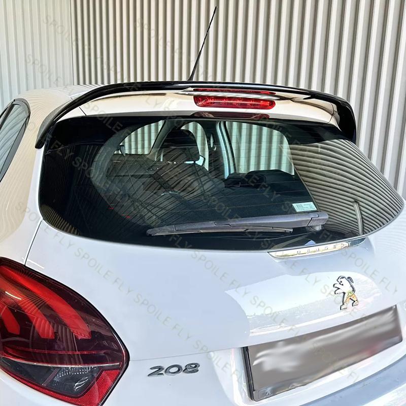 High Quality ABS Car Rear Roof Wing Spoiler Body Kit Glossy Black For Peugeot 208 MK1 2012 2013 2014 2015 2016 2017 2018 2019