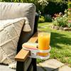Versatile Non-Slip Design Cup Holder Plastic White 2 Pc