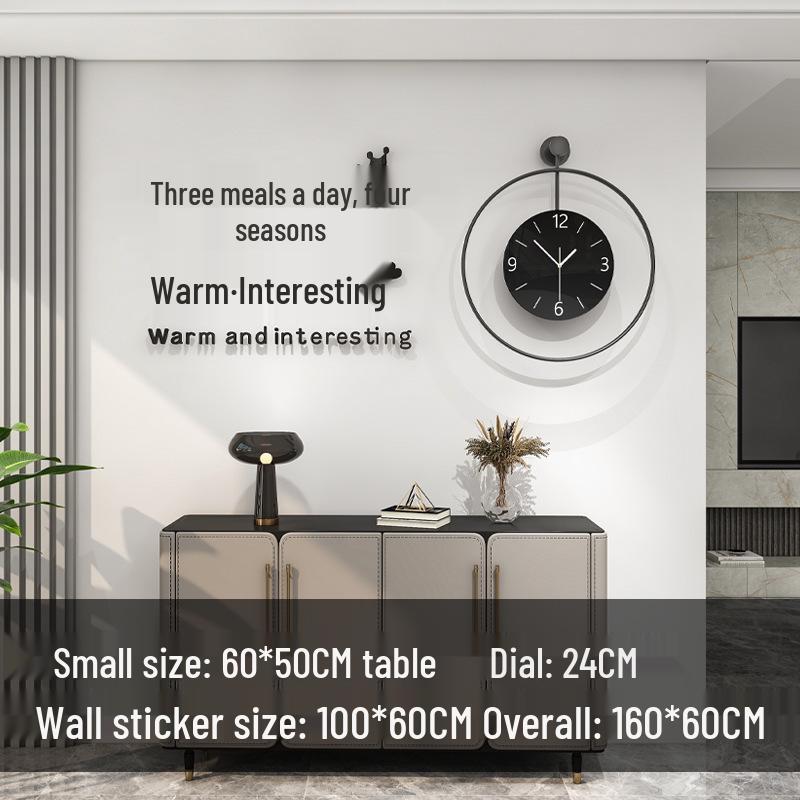 Luxury Silent Wall Clock: Modern, Stylish Timepiece for Living and Dining Rooms
