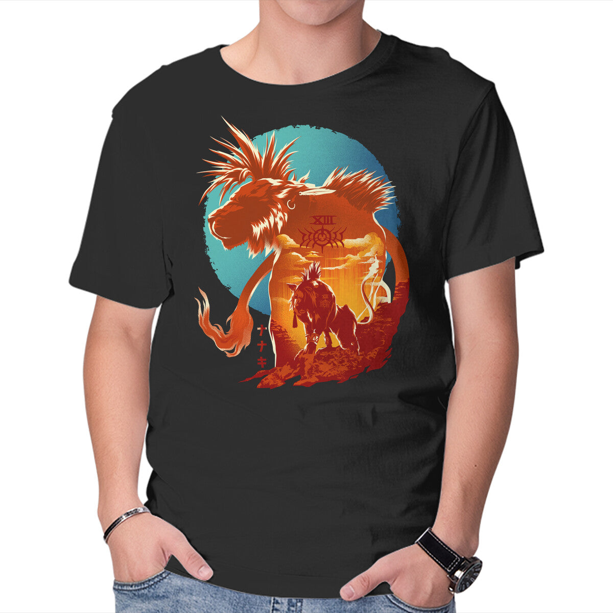 Unisex Crew Neck T-Shirt Midnight XIII Graphic Short Sleeve Casual Tee XS