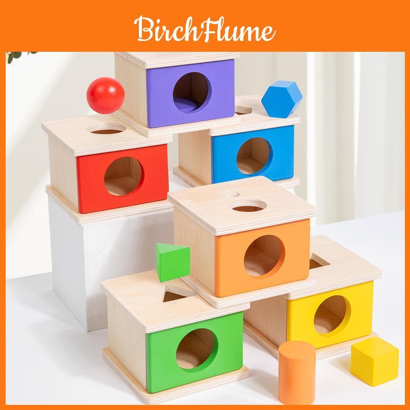 Wooden Childrens Educational Shape Matching Blocks With Colors For Early Learning And Handeye Coordination