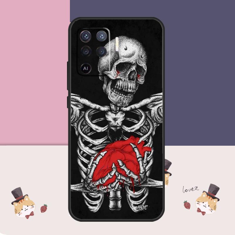 Trippy Skelet Hoesje Voor Oppo A77 A17 A57 A40 A78 A54 A74 A94 A76 A16 A96 A18 A60 A80 A38 A58 A98 A15 A5 Pro