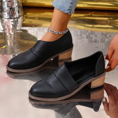 Damen Schuhe mit spitzer Zehenpartie, niedrigem Absatz und Cut-Outs, Sommer Mode Übergröße Slip-On Flats