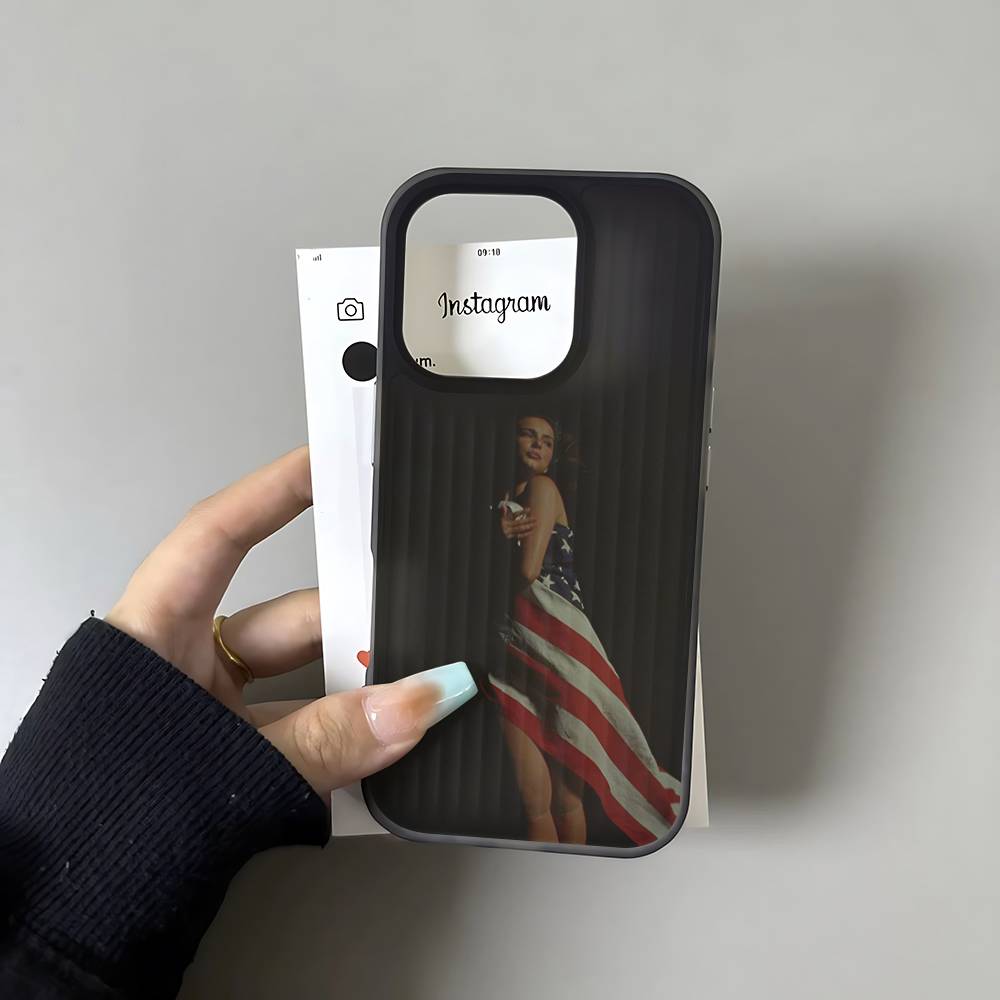 A-Addison Rae Soft Corrugated Transparent Phone Case For IPhone 17 15 16 11 12 13 14 Pro Max Plus Pro