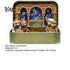 Religious Home Decoration Hanukkah Miniature Diorama Scene Box, 3D Printed Pocket Figurine Set with Decorations Storage Case, Menorah Micro