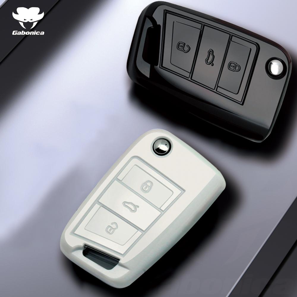 For Vw Volkswagen Polo Golf 4 5 6 7 T5 Mk7 Tiguan Passat B6 B5 Skoda Octavia A5 A7 Seat Leon Fr 2 Ibiza Ateca Car Key Case Cove