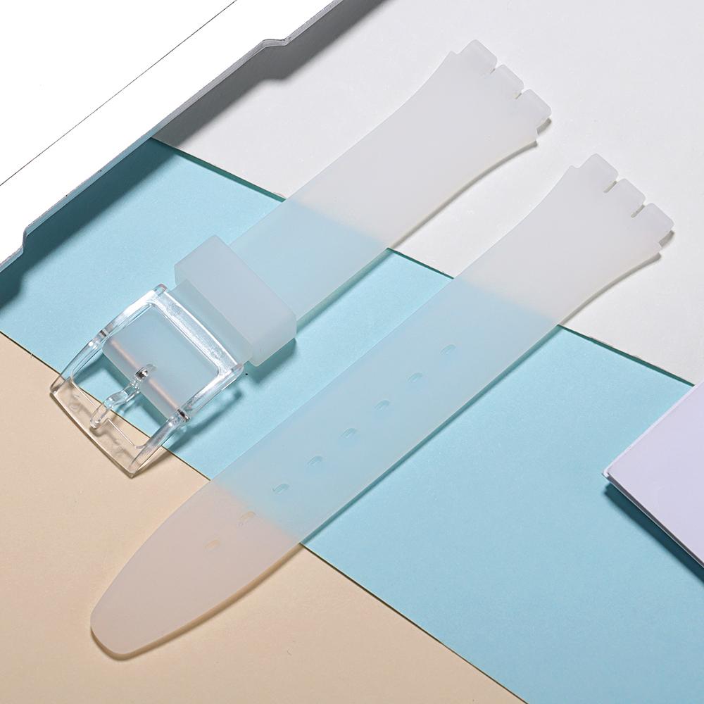 16mm 17mm 19mm 20mm Wasserdichtes Silikon-Uhrenarmband für Swatch Weiches Gummiarmband Buntes Armband Ersatz Uhrenzubehör