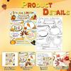 AmazingSpark 60 Pcs Thanksgiving Coloring Craft for Kids 13 x 11 Inch All About Thanksgiving Posters Storytelling to Color Paper Activities for