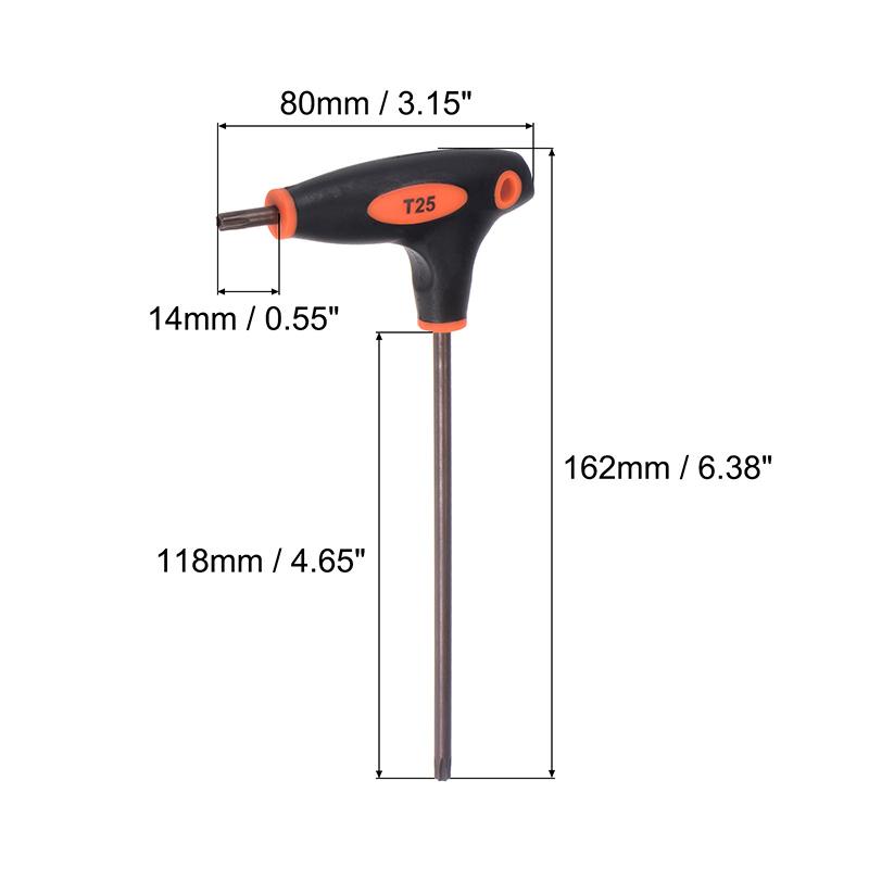 1pc T20/T25/T50/T27/T15/T10 Metric Hex Wrench Key T-type Dual End Wrench Spanner Tools Universal S2 Steel Hex Wrench