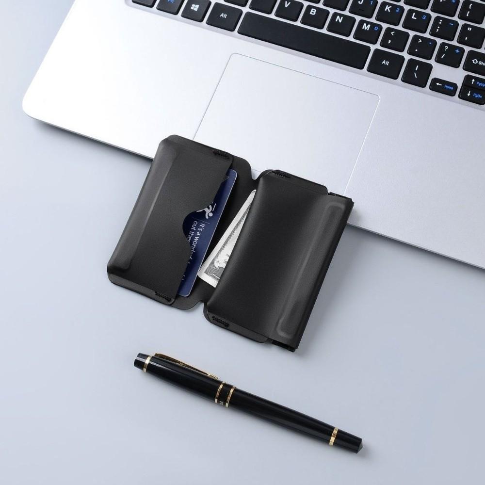 Nuovo Portamonete Autochiudente Pieghevole Mini Porta Biglietti da Visita Portafoglio Ultraleggero con Chiusura Magnetica