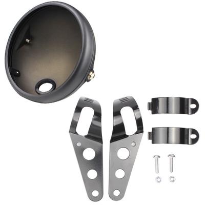 7" Motorcycle Headlight Housing Bucket Bracket Mount Universal Bucket Shell Lighthouse Cover For LED Headlamp Motorbike Parts