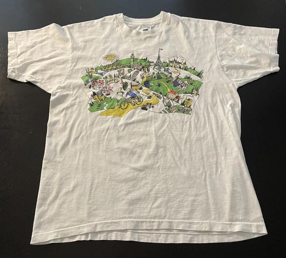 

Vintage Butterfield & Robinson Biking & Walking Europe 1990 T-Shirt, Size: XL 4XL
