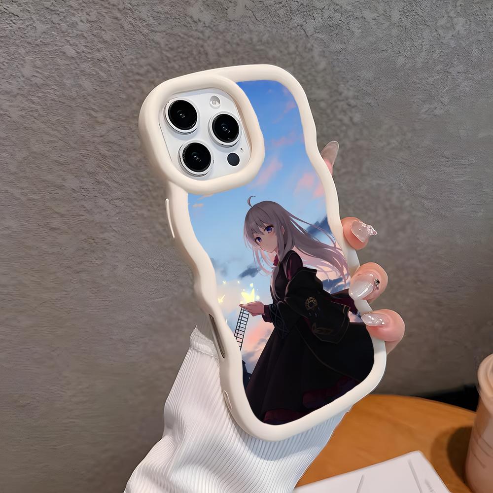 

Wandering Witch Elaina Wavy Edge TPU Mobile Phone Case for iPhone 17 16 15 14 13 12 11 Air Pro Max Plus Colorful Cover iPhone 14 Pro Max