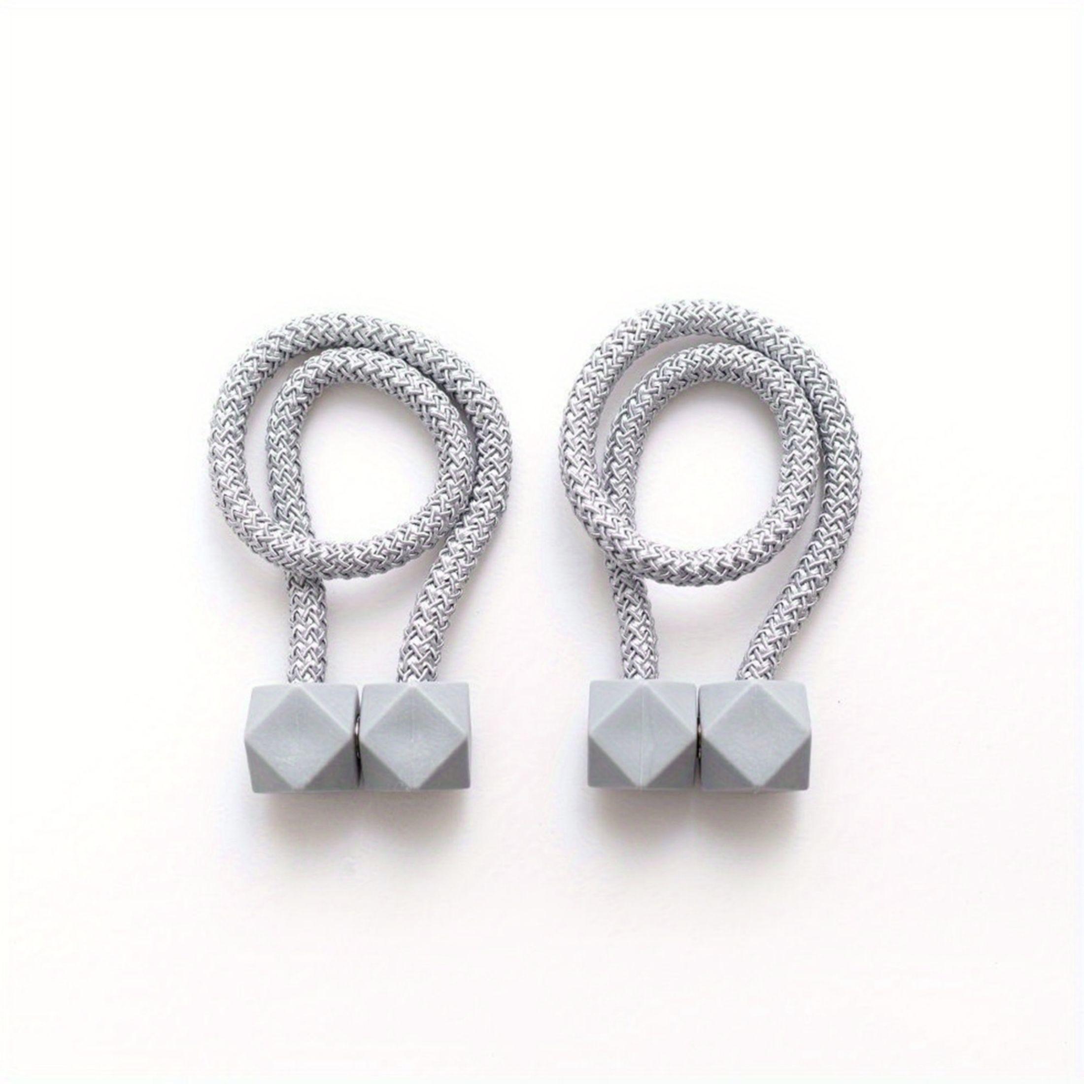 

2 шт. Магнитные подхваты для штор, пряжки, держатели, для окон, дома, спальни, офиса, декоративные серый