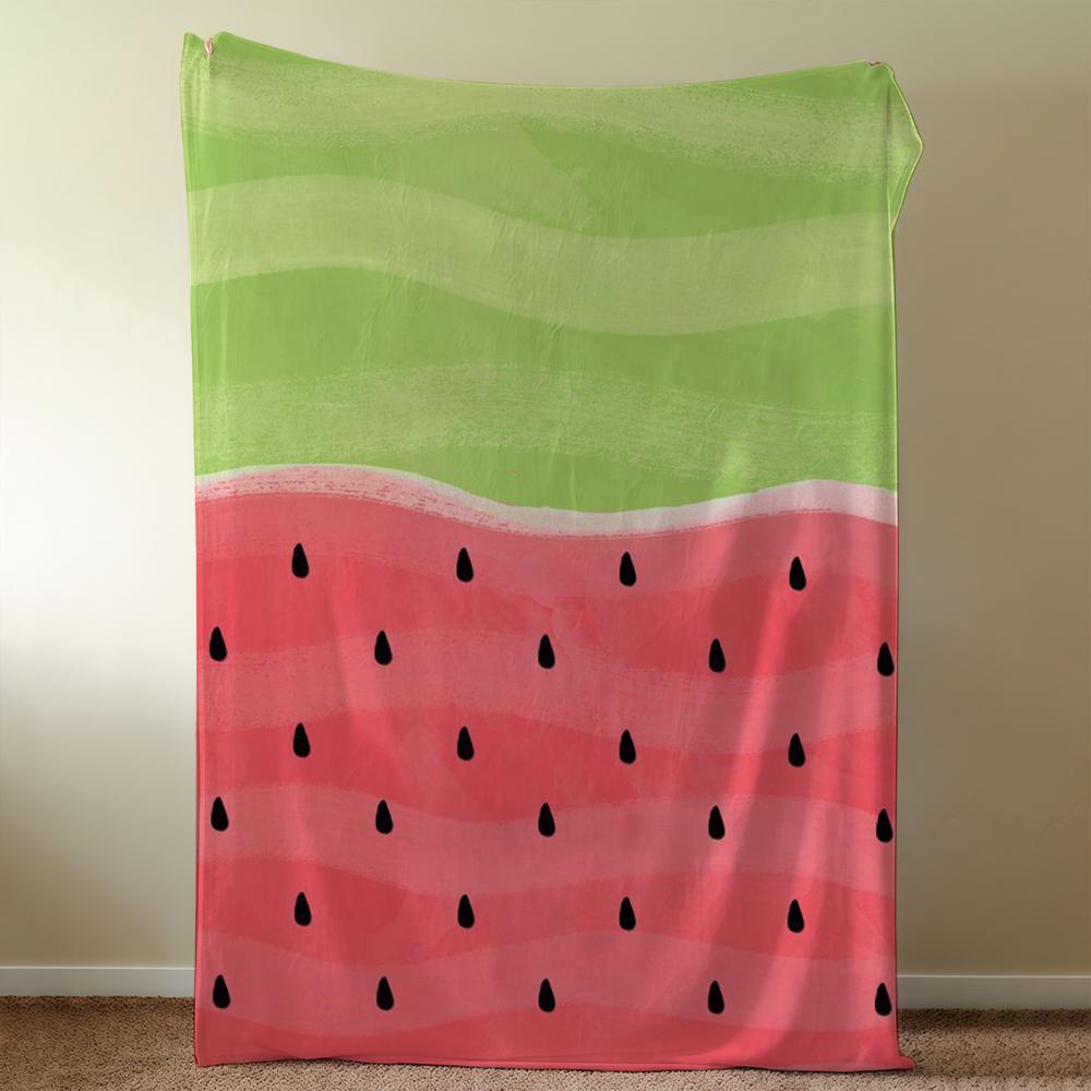 Full Blanket Throw Fresh Super Cosy Plush Living Room Sofa Couch Childish Fruits Screen Birthday Gifts