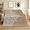 Mandala Flannel Blanket Throw Blanket Soft Warm Sofa Bed Camping home Decor Unique Christmas Gift C9261636