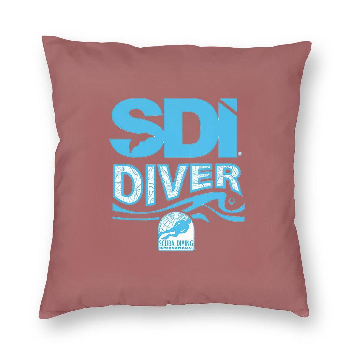 

Scuba Diving International (SDI)- SDI Diver Wave Square Pillowcase Pillow Cover Cushion Throw Pillow for Home Bedroom Car 12x12Inch