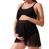 Women’s Maternity Two-Piece Swimsuit, Loose-Fit Tankini Bathing Suit Summer Beach Swimwear