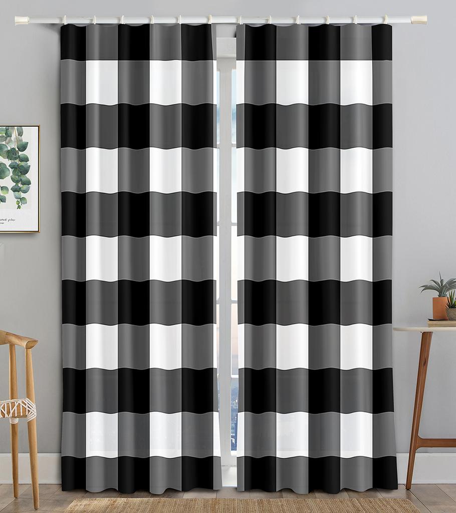 2pcs Marble Pattern Curtains Hook Valance Curtain Blinds Window Treatment For Kitchen Cafe Living Room Bedroom Home Decor Drapes