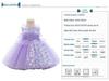 3D Bloemen Fluffy Baby Meisjesjurk voor Bruiloften & Speciale Gelegenheden