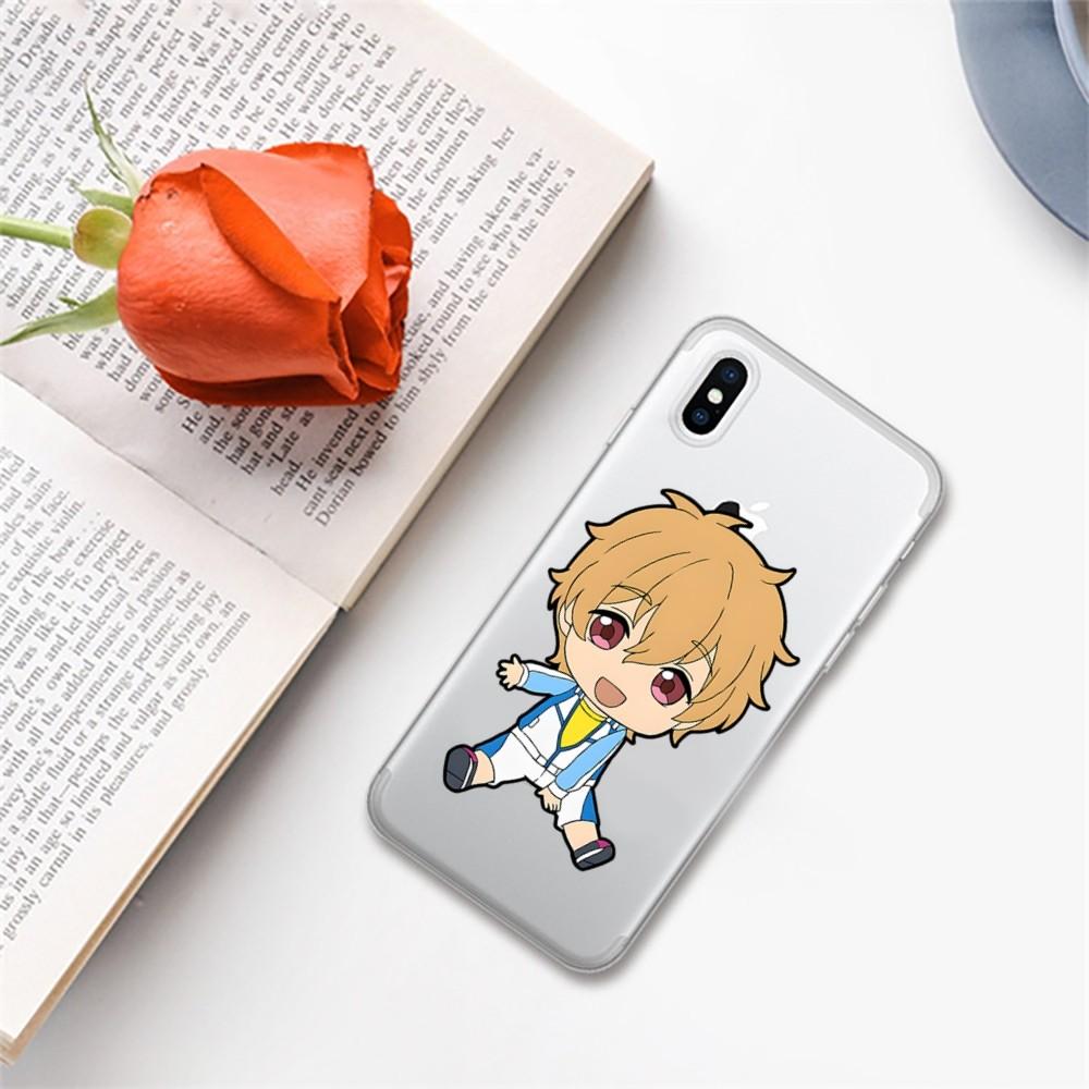 Free anime Phone Case For iPhone 15 14 13 12 11 Pro Max Mini X Xs XR 6 7 8 Plus SE 2020 Transparent Case