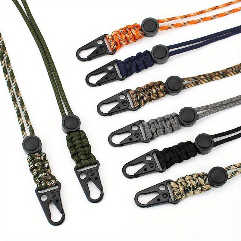 Lanyard Heavy Metal Keyring Adjustable Keychain Credential Holder Mobile Phone Hanging Neck Strap Anti-lost Key Chain
