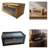 Bread Box Clear Front Versatile Kitchenware Accessory for Pantry Home Bakery Brown