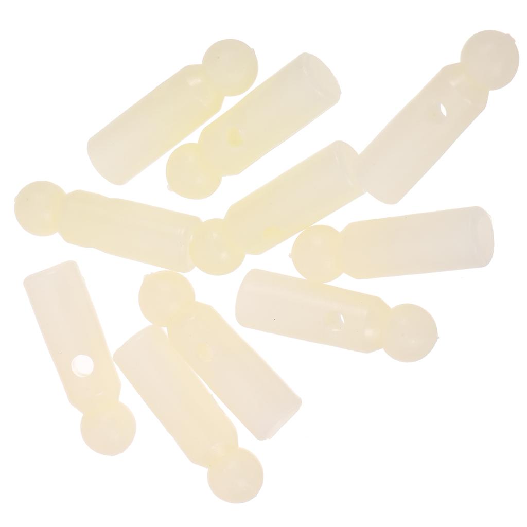 10 Pcs White Circle Umbrella Tail Beads Replacement Parts Folding Cover Accessories For Sunshade Repair Durable Plastic Bone
