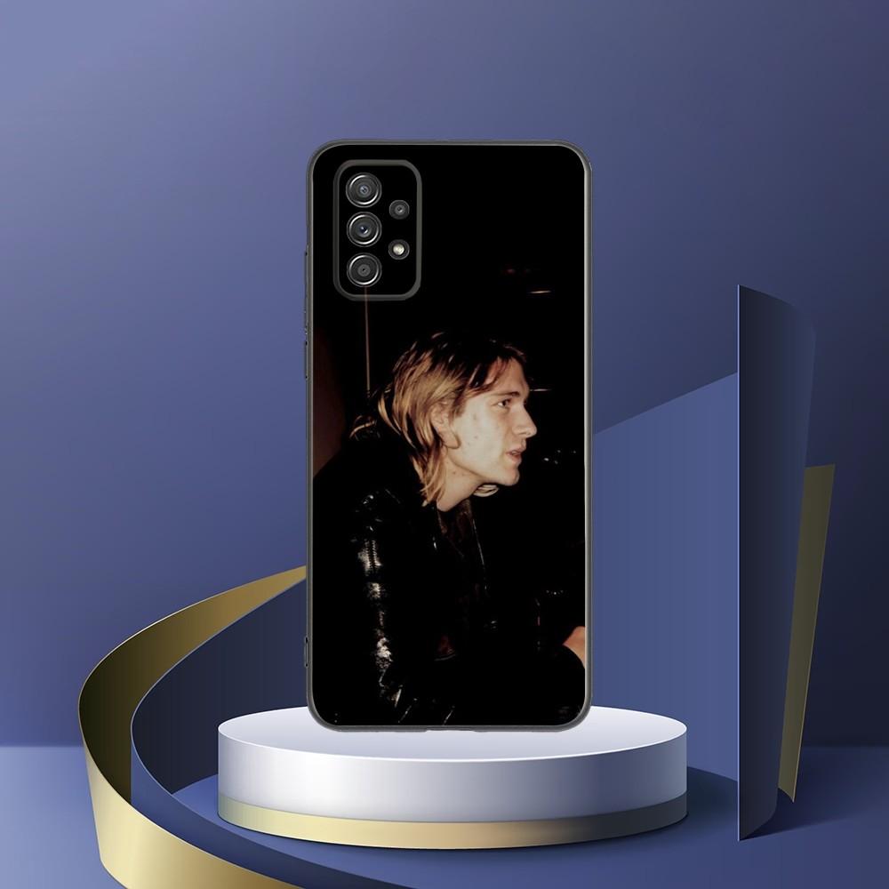 Kurt Cobain  Phone Case For Samsung S24,S23,S22,S21,S20,S10,S10E,S9 Plus FE Note 20 Ultra 10,9 Plus Black
