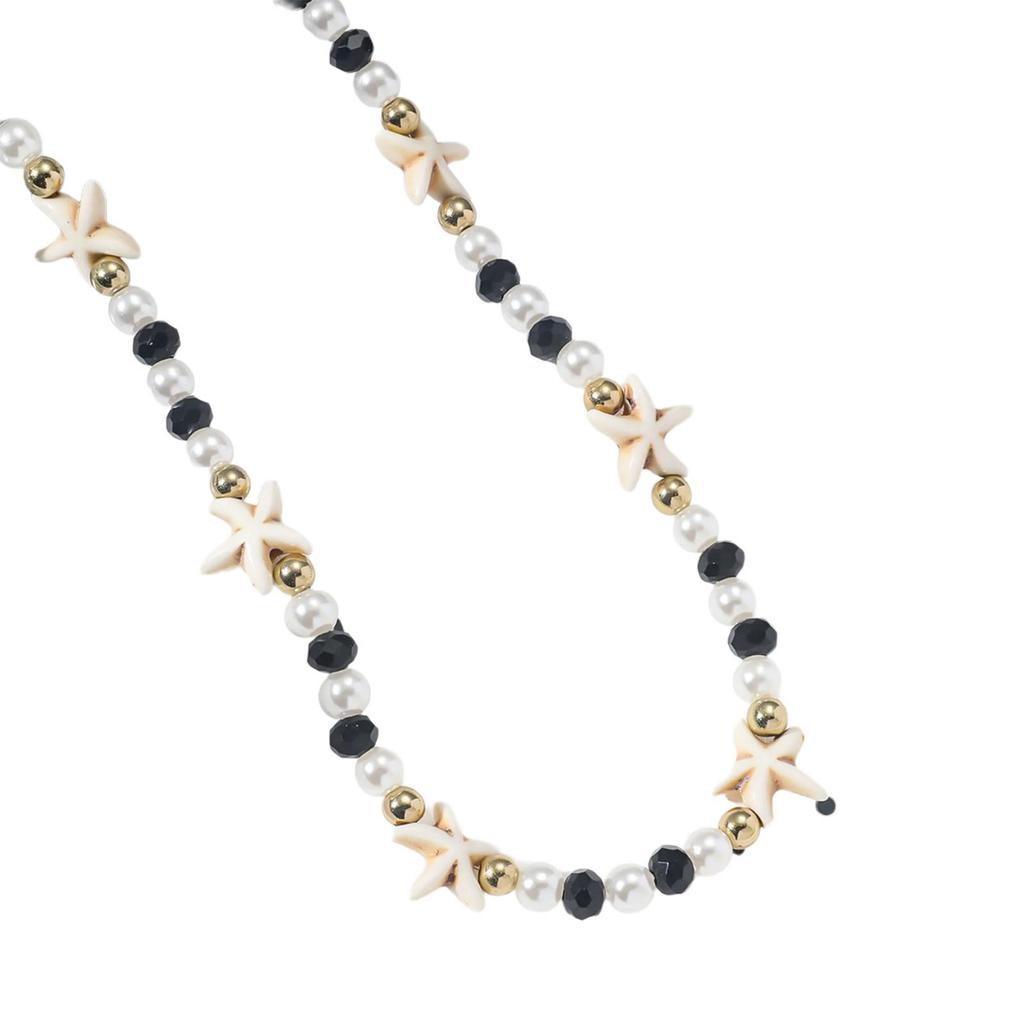 Stylish Beach Necklace Handmade Jewelry Starfish Necklace Women Accessories Short Necklace Suitable for Party Daily