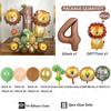 45pcs Jungle Animal Theme Balloon Chocolate Number Balloon Set Cartoon Animal Festival Supplies Childrens Birthday Party Decorat