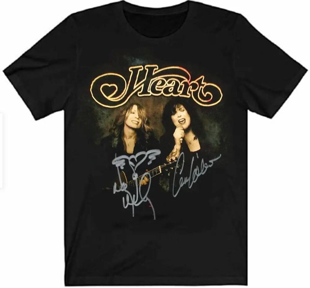 Heart Band Album Rock Band Signature shirt Black Unisex Unisex T-Shirt XXXL