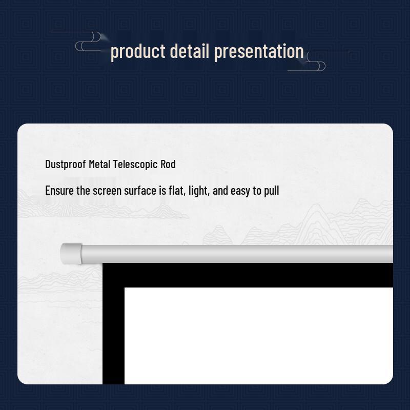 PInYUE H5 Portable Projector Screen with Floor Stand