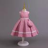 Autumn Winter Long Sleeve Girl Party Dress Elegant Lace Christmas Formal Gown Gift Bag Kids Children