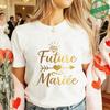 French Bachelorette EVJF Party T-Shirts Future Bride Team Gold Foil Print Women Clothing Short Sleeve Tees for Bridal Shower