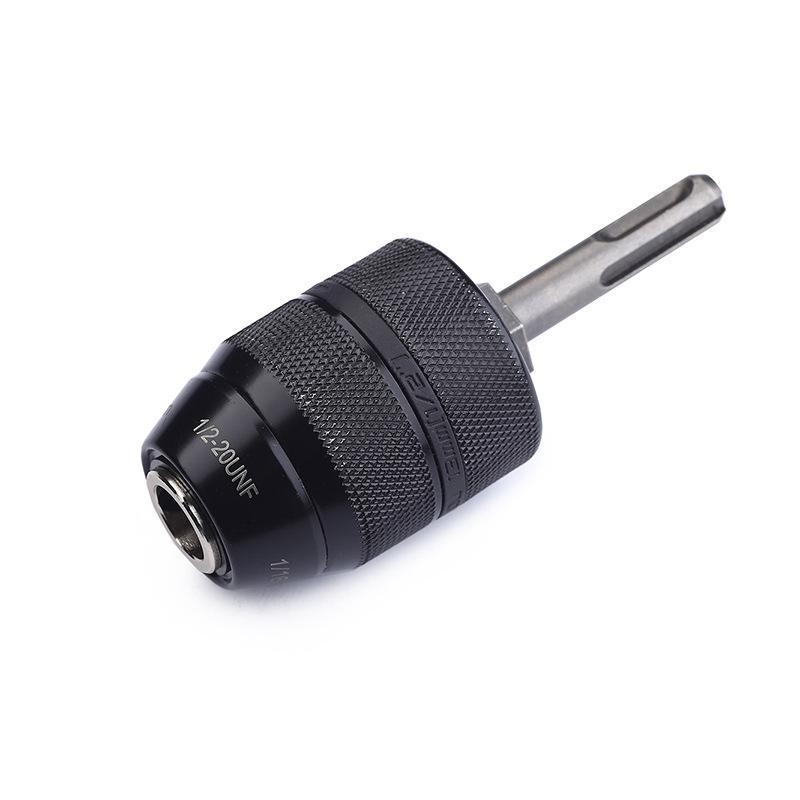 All-Metal SDS Three-Jaw Chuck for Hammer to Drill Conversion