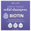 Purple Toning Solid Shampoo Bar, Biotin, Orange Blossom & Jasmine, 3.2 Oz (91 G)