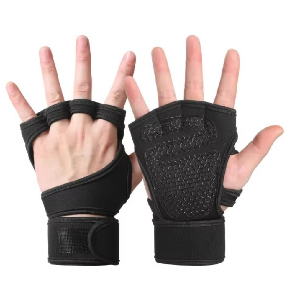 Unisex Bodybuilding Home Gym Non-Slip Weight Lifting Training Gloves with Palm Support