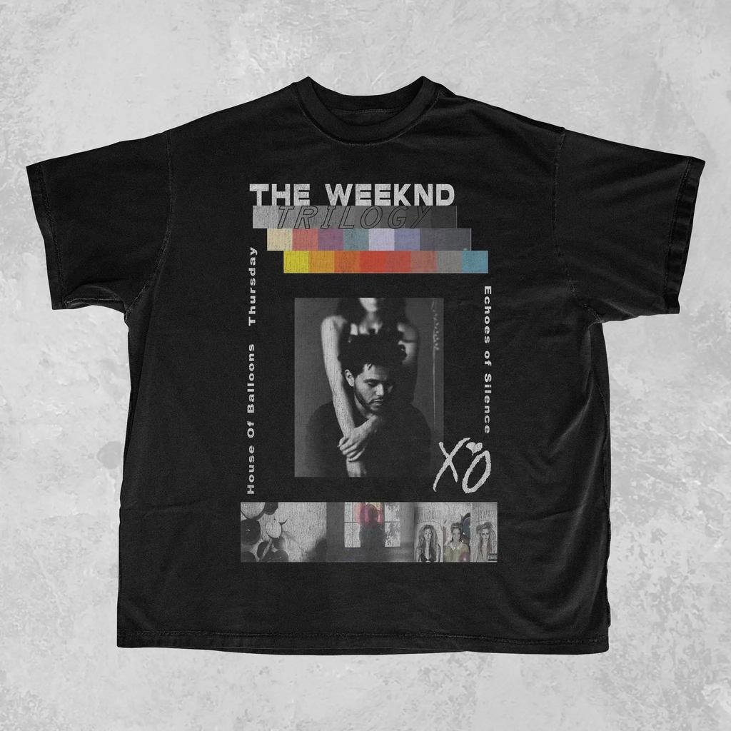 American Rapper Singer Tshirt Unisex Women Street Hip Hop The Weeknd Graphic Oversized Y2k Short Sleeve Unisex FeUnisex Clothing Tees