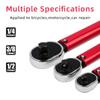 19-110N.m Torque Wrench 3/8 Precise Reversible Ratchet Torques Key Professional Bicycle Motorcycle Car Automotive Tool