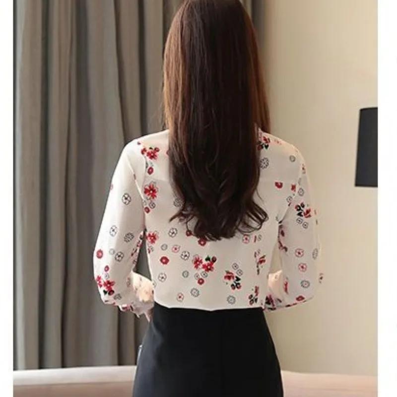 Spring and Autumn Women's Solid Color POLO Collar Loose Fit Button Panel Long Sleeve Bottom Shirt Fashion Elegant Casual Tops