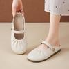Augustine Bag Head Half Slippers Women's Outer Wear 2025 New Summer Fashion Skirt Flat Mary Jane Single Shoes