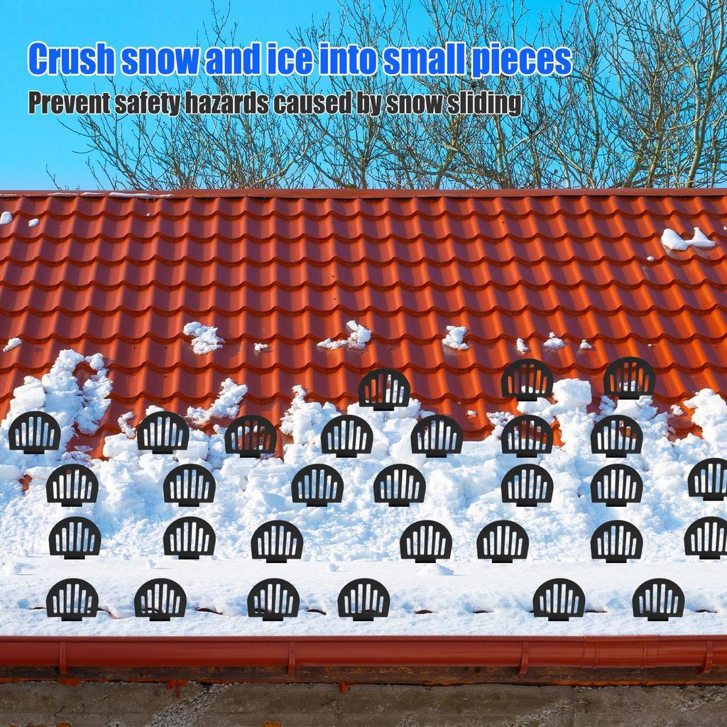 Roof Snow Guards 25 Pieces Metal Roofing Ice Stop Buildup Standing Seam Roof Guards Against Snow Sliding Off For Winter Supplies