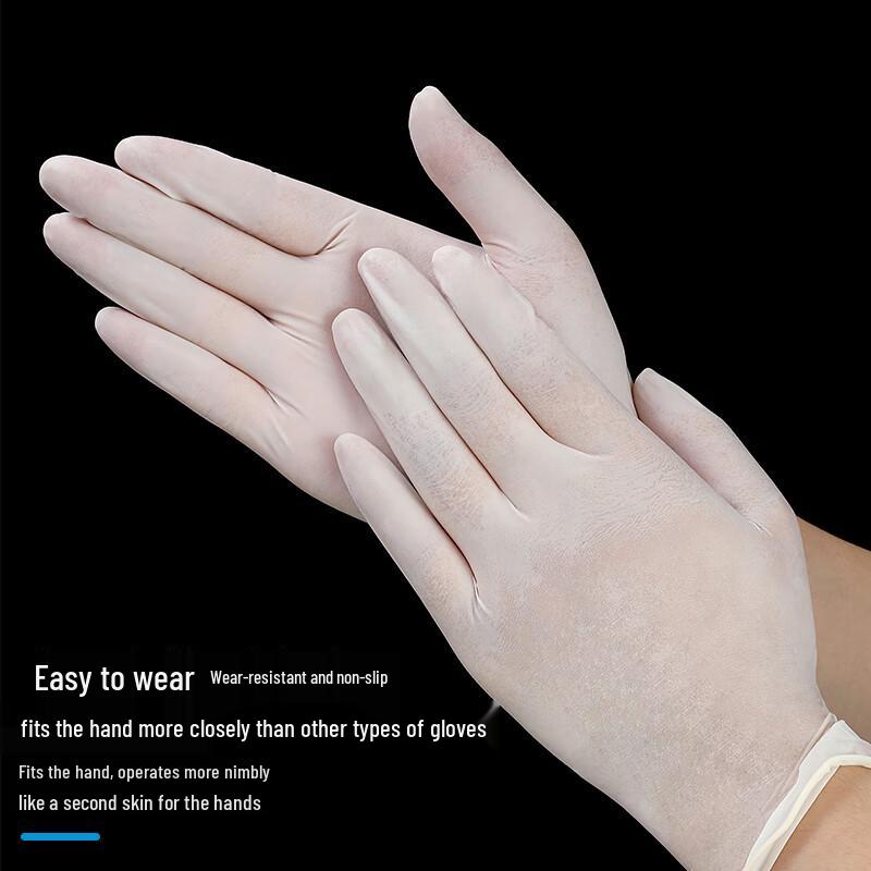 Anbikang 0772 Disposable Latex Gloves, 100 Count