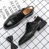 Fashion Elegantes Men's Casual Leather Oxford Shoes Comfortable Formal Dress Footwear Fashion Male Derby Shoes Leisure Walk Derby Shoes