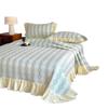 Spring/Summer Small Floral Lace Bedspread Set: 4-Piece, Skin-Friendly, Soft Imitation Cotton for Single Bed