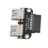 Plug and Play USB Extension Adapter Dual Port Dual USB 3.0 Port Adapter  Internal Expansion