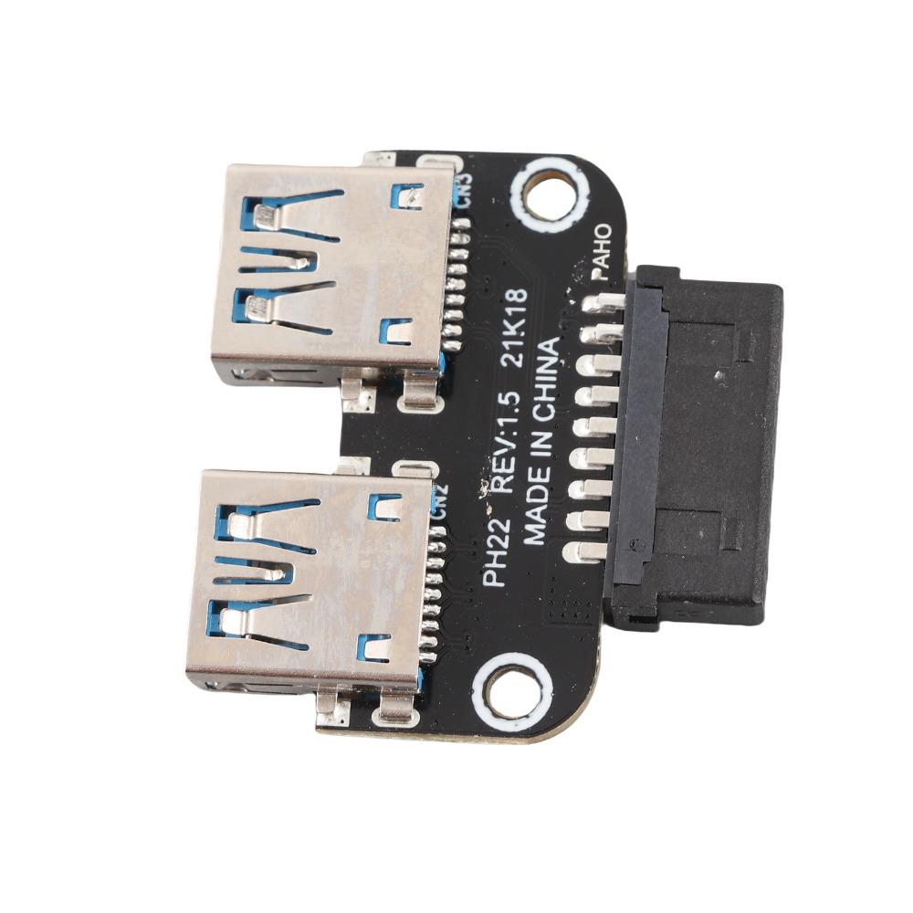 Plug and Play USB Extension Adapter Dual Port Dual USB 3.0 Port Adapter Internal Expansion