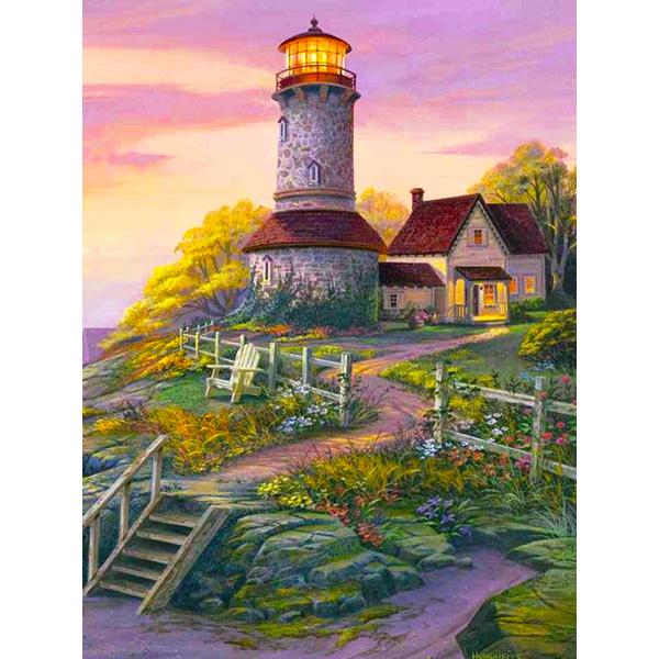 Diy Diamond Painting Lighthouse Cross Stitch Scenery Diamond Embroidery Seaside 5D Full Square Rhinestones Mosaic Kit Home Decor